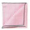 Striped Pocket Square "Buren I" Made Of Finest Cotton