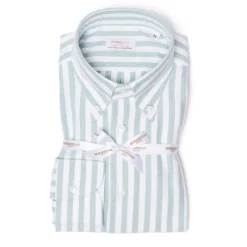Striped Pure Cotton Sports Shirt "New Ivy-League" - Linea Passion