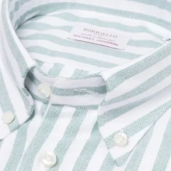 Striped Pure Cotton Sports Shirt "New Ivy-League" - Linea Passion