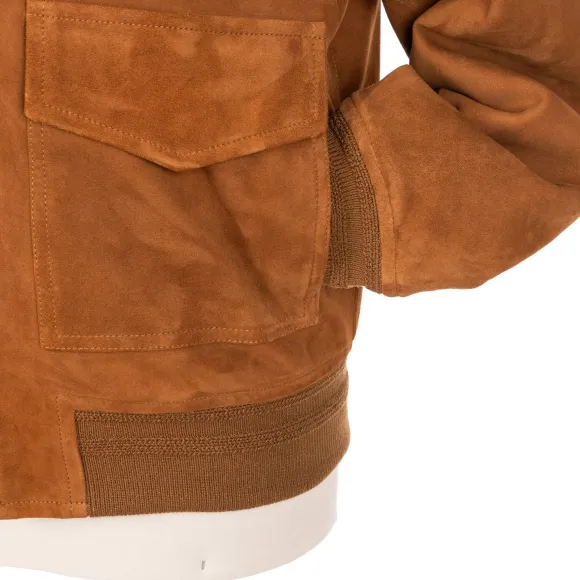 Suede Leather Jacket "Aviatore" - Lamb Suede