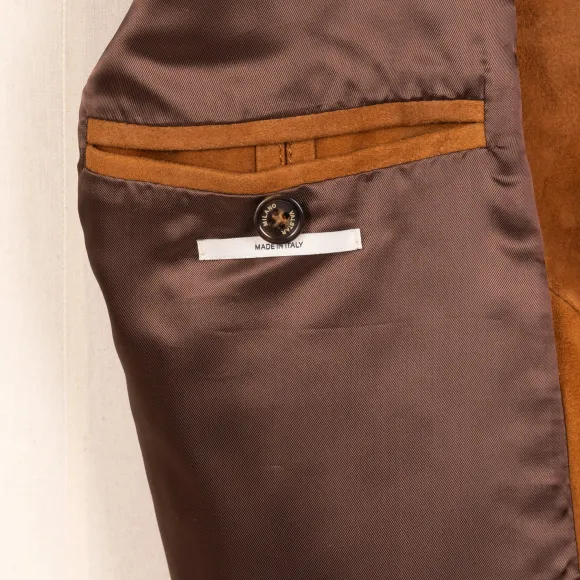 Suede Leather Jacket "Aviatore" - Lamb Suede