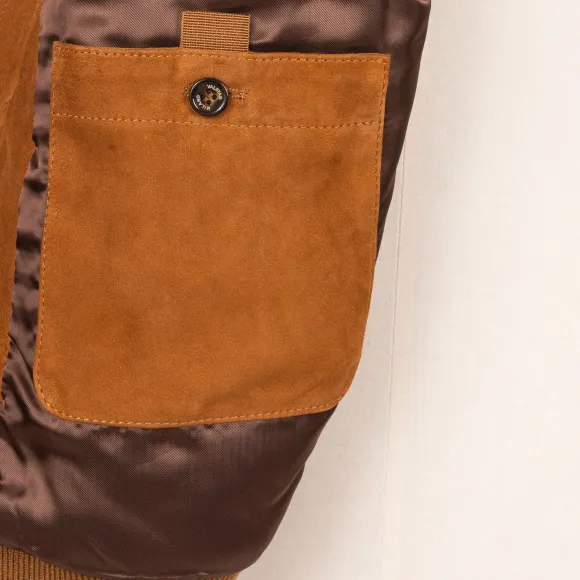 Suede Leather Jacket "Aviatore" - Lamb Suede