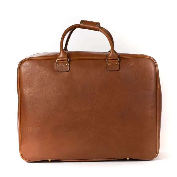 Suitcase "Soft Traveler" Made Of Grained Calfskin - Handcrafted