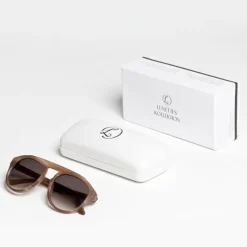 Sunglasses In Matte Tortoise "Grand Tour"
