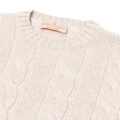 Sweater "Olimpico" In Pure Cariaggi Cashmere - Handmade