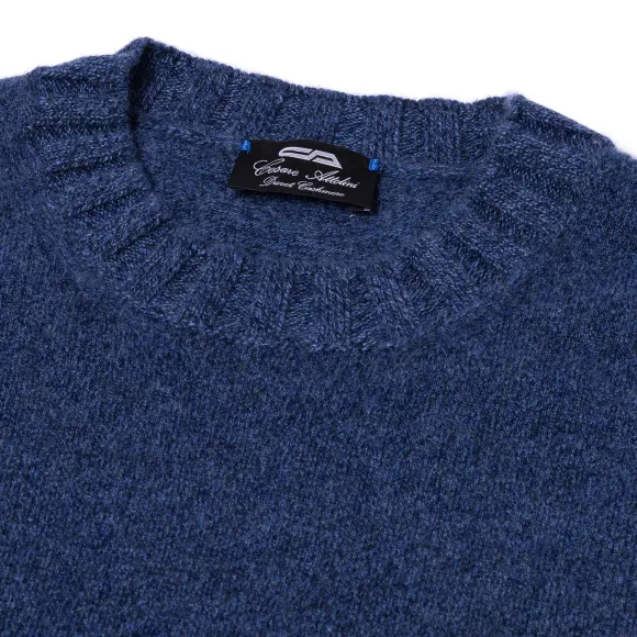 Sweater "Val Pusteria" In Pure Cashmere - Duvet Melange