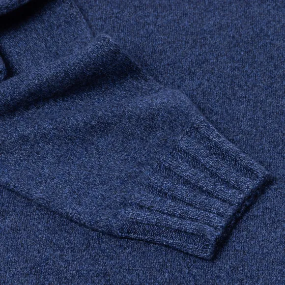 Sweater "Val Pusteria" In Pure Cashmere - Duvet Melange
