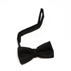 Tied Black Bow Tie Made Of Pure Silk