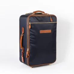 Trolley "Carry On" Made Of Felisi Nylon And Saddle Leather