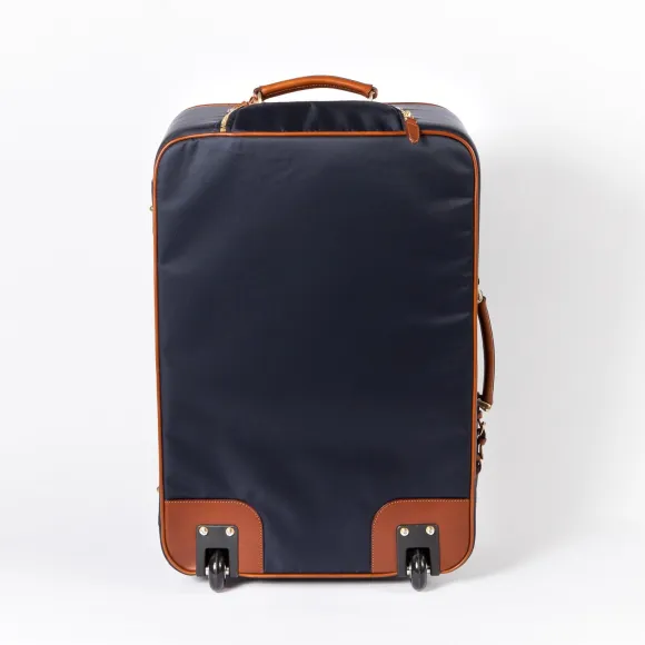 Trolley "Carry On" Made Of Felisi Nylon And Saddle Leather