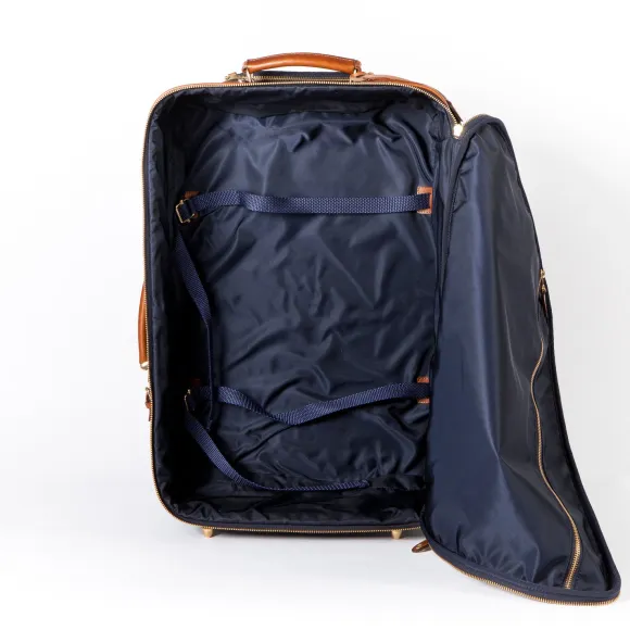 Trolley "Carry On" Made Of Felisi Nylon And Saddle Leather