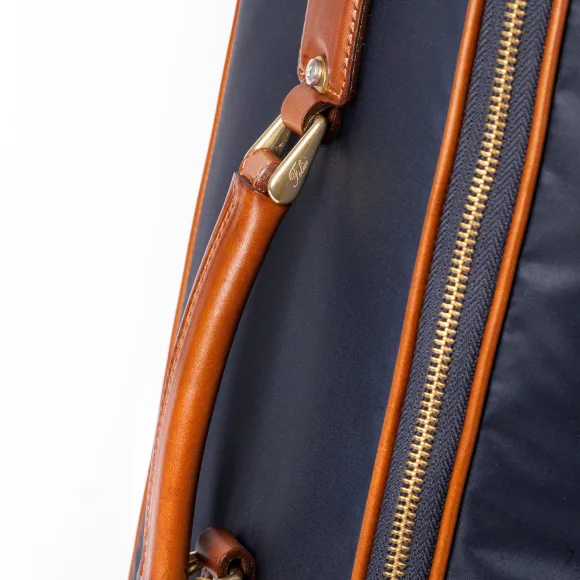 Trolley "Carry On" Made Of Felisi Nylon And Saddle Leather