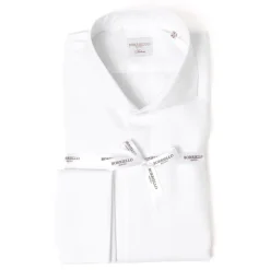 Tuxedo Shirt "Sartorial-Piquet" Made Of Cotton Poplin From Thomas Maso