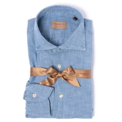 Vintage Prewashed Japanese Cotton Chambray Sport Shirt - Linea Passion