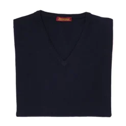 V-Neck Jumper Made From Merino Wool And Cashmere - 1 Ply Cashmere Blen