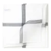 White Handkerchief "Symphony" Made Of Cotton - Hand-Rolled