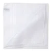 White Patterned Cotton Handkerchief "Renaissance"