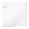 White Patterned Cotton Pocket Square