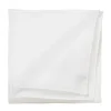 White Pocket Square "Blanc" Made Of Pure Linen