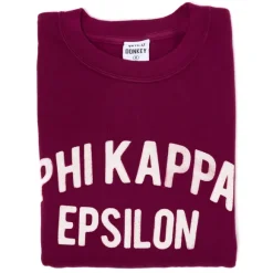 Wild Donkey X Mj: Sweatshirt With Vintage Letters "Phi Kappa Epsi