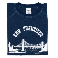 Wild Donkey X Mj: Sweatshirt With Vintage Print "San Francisco&Qu