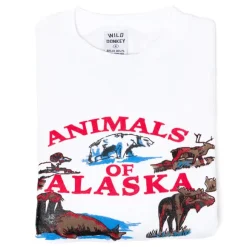 Wild Donkey X Mj: Vintage Print "Animals" Cotton Mix Sweatshirt