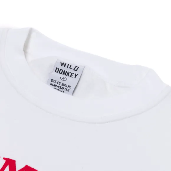 Wild Donkey X Mj: Vintage Print "Animals" Cotton Mix Sweatshirt