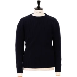 William Lockie Exclusive X Mj: Sweater "Luxury Saddle Crew"