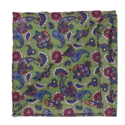 Wool And Silk Pocket Square "Vintage 54