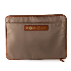 Zip-Case "Notebook" Made Of Felisi Nylon And Saddle Leather